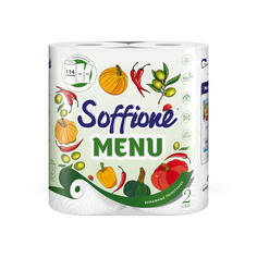 Бумажные полотенца Soffione Menu двухслойные, 2 рулона