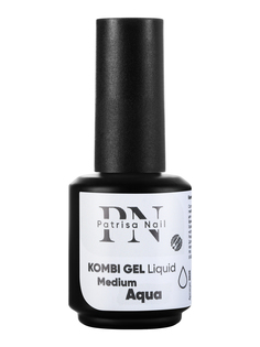 Гель для моделирования ногтей Patrisa Nail Kombi Gel Liquid Medium Aqua прозрачный, 16 мл