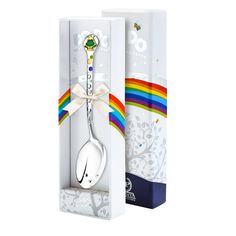 Ложка детская АргентА DODO "Лягушонок" с позолотой с эмалью