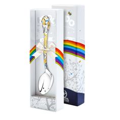 Ложка детская АргентА DODO "Единорог" с позолотой с голубой эмалью