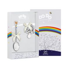 Набор АргентА детский АргентА DODO "Котенок" (ложка Котенок рыжий + пустышка)