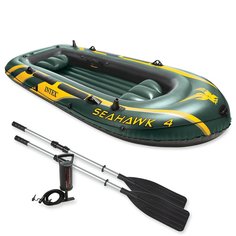 Лодка Intex Seahawk 4 Set 3,51 x 1,45 м green