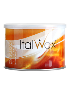 Воск для депиляции Italwax жидкий, теплый, в банке, удаление волос для ног, Мед, 400 мл