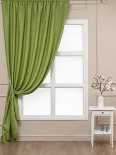 Штора классическая Amore Mio 102-11 200x270 см салатовая