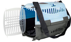 Переноска Zooexpress Турне с прозрачной дверцей, ковриком и ремнем, L: 54,5 x 36 x 34 см
