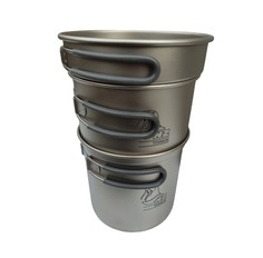 Набор походной посуды NZ Ti Pot Set TS-014 3 предмета, серый