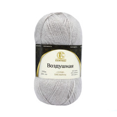 Пряжа Камтекс Воздушная 100 г, 370 м (меринос, шерсть) (008 серебристый), 5 мотков