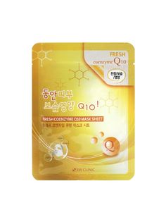 Маска тканевая 3W Clinic с коэнзим Fresh Coenzyme Q Mask Sheet 23мл