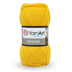 Пряжа YarnArt Shetland, 100 г, 220 м (шерсть, акрил) (506 жёлтый), 5 мотков