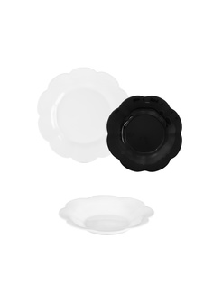 Набор столовый FLORE OPAL&BLACK 18предметов LUMINARC V0400