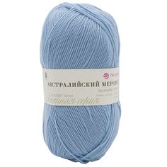 Пряжа Пехорка Австралийский меринос, 100 г, 400 м (195-Незабудка), 5 мотков