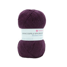 Пряжа Пехорка Кроссбред Бразилии 100г, 500м (меринос, акрил) (191-Ежевика), 5 мотков