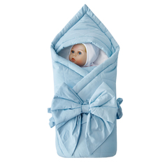 Одеяло (конверт) на выписку Amarobaby Lullaby стеганое, голубой
