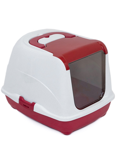 Туалет для кошек, совок Pettails домик с дверцей 50 х 38 х 37 см
