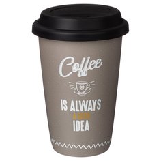 Кружка Lefard Coffemania с силиконовой крышкой, 390Мл
