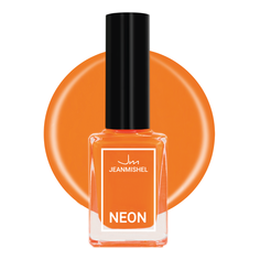 Лак для дизайна ногтей Jeanmishel Neon т.329 Orange 6 мл