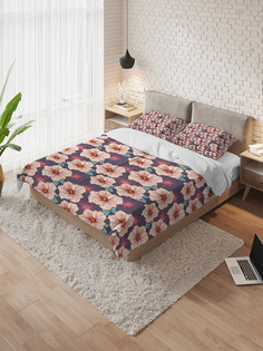 Постельное белье Ambesonne "Цветочный ковер" (евро), комплект 2х-спальный с наволочками