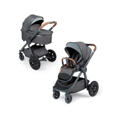 Коляска трансформер 2 в 1 MOMMER PRO (dark grey) Happy Baby