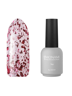 Топ для гель-лака Супер блеск Super Shine Potal top Monami Pink Gold, 8 г