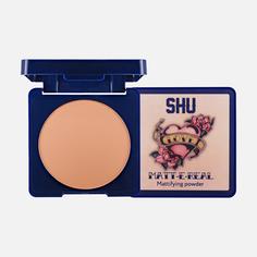 Пудра SHU - компактная матовая Matt-E-Real, 304 розово-бежевый