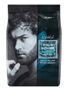 Воск для депиляции Italwax в гранулах пленочный мужской, для лица Pour Homme Barber, 500 г
