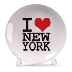 Тарелка CoolPodarok Путешествия I love New York