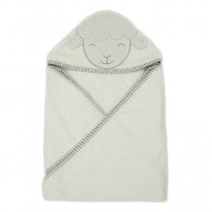 Полотенце Forest kids Овечка, с капюшоном, 100х100 см, белый, 48603-2