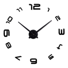 3D настенные часы MIRRON/80 D4-Ч/80 см
