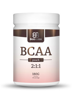 Концентрат для приготовления напитка ВСАА BIOBADOS / БиоБадос со вкусом персика 180 г
