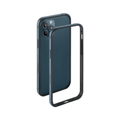 Чехол защитный Alum Bumper для Apple iPhone 12 Pro Max, синий, Deppa