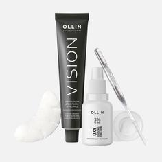 Набор для окрашивания бровей и ресниц Ollin Professional Иссиня-черный