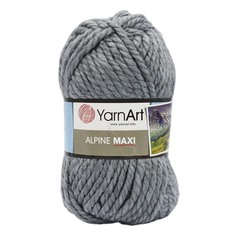Пряжа YarnArt Alpine Maxi, 250 г, 105 м шерсть, акрил 669 серый, 2 мотка