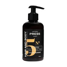 Шампунь для волос гель для душа 2в1 Press Gurwits Perfumerie мужской Pour Homme №5