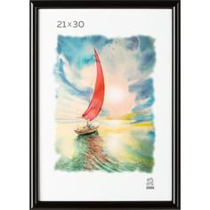 Рамка Зебра А4 21x30 см пластиковый багет 19 мм черная 701496
