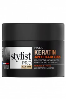 Кератиновая маска для волос STYLIST PRO контроль над потерей волос 220мл