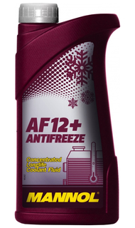 Антифриз MANNOL 4112 AF-12+, концентрат, красный, 1 литр.