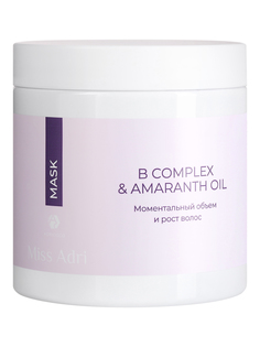 Маска для волос ADRICOCO Miss Adri B Complex & Amaranth Oil для объема, 500 мл