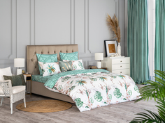 Комплект постельного белья Estia Тропикана 200х220( +/-5см) 6 предметов хлопок - сатин