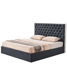 Кровать ESF LBD1704 (160х200) с ящиком для белья Серый