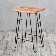 Барный стул Decor-of-today СН1036, черный/натуральный