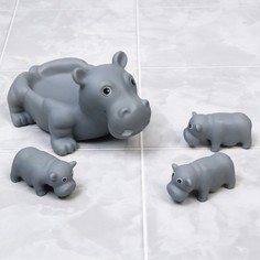 Игрушки для ванной Крошка Я Бегемотик: мыльница, 3 шт, малышей