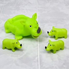 Игрушки для ванной Крошка Я Носорог: мыльница, 3 шт, малышей