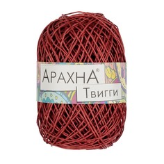 Пряжа ARACHNA Twiggy 100% целлюлоза 5 шт. х 50 г 80 м цв. №02 брусничный Twiggy-№
