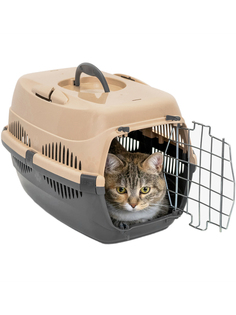 Переноска PetTails, серия "Спутник-1" (до 9 кг) 43 х 29 х 27,5 см бежевая