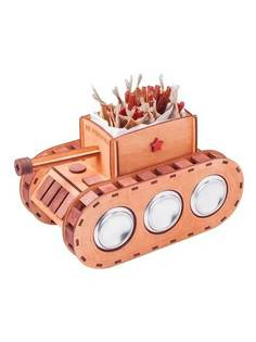 Подставка под пиво деревянная в виде танка "Woodenking"