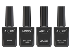 Набор ARBIX праймер + база усиленная + топ глянцевый + топ вельветовый