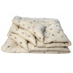 Одеяло 1.5 спальное (140х205 см) Верблюжья шерсть всесезонное ИвШвейСтандарт