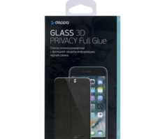 Защитное стекло Deppa Anti-Spy для Apple iPhone 6/7/8 3D Full Glue (черная рамка)
