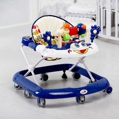 Ходунки Игротека, 8 силик. колес, муз., свет, темно-синий Alis