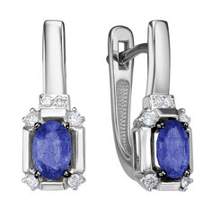 Серьги из белого золота с бриллиантом Империал S1730-222 Imperial